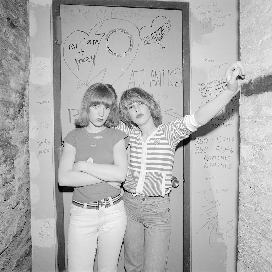 Two Blondes in a band at CBGB, New York, NY, March 1977<br>